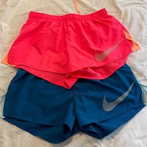 Set of women’s Nike athletic shorts